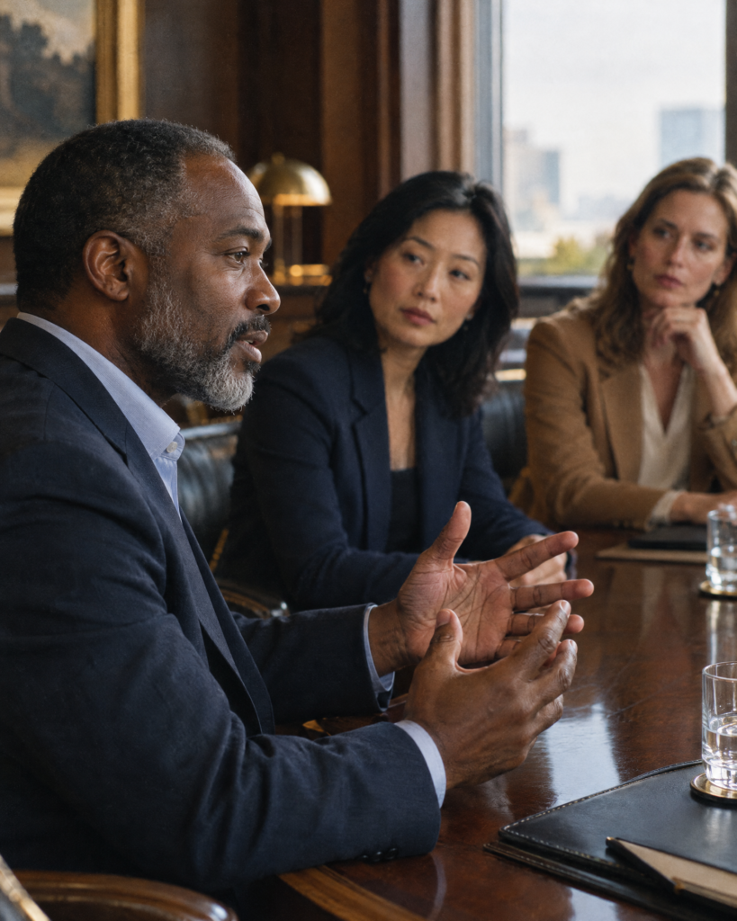 Founder CEOs in a confidential peer council conversation